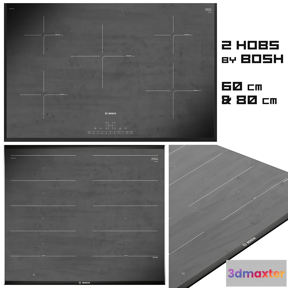 1422860 - 103 Bosch Induction hobs 3D Max