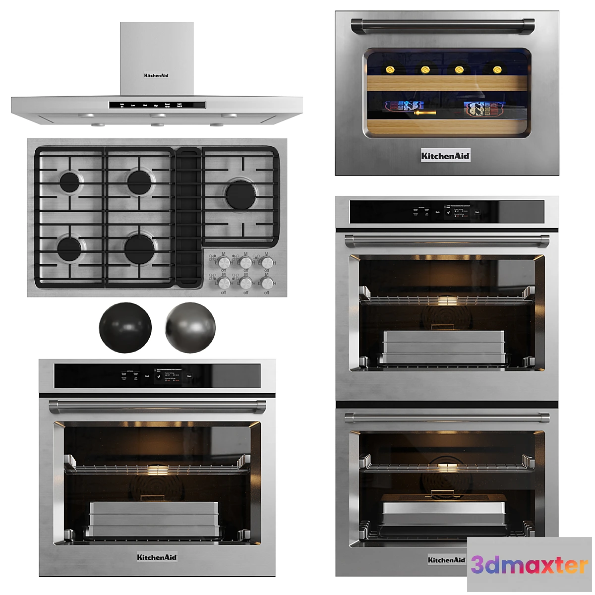 1422870 - Kitchenaid Appliances 3D Max