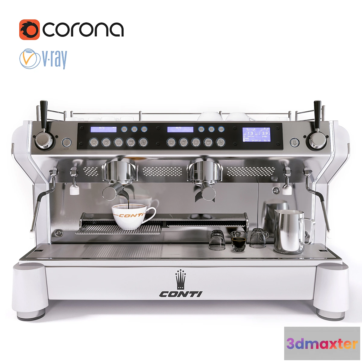 1437394 - Monte Carlo Standart espresso machine 3D Max
