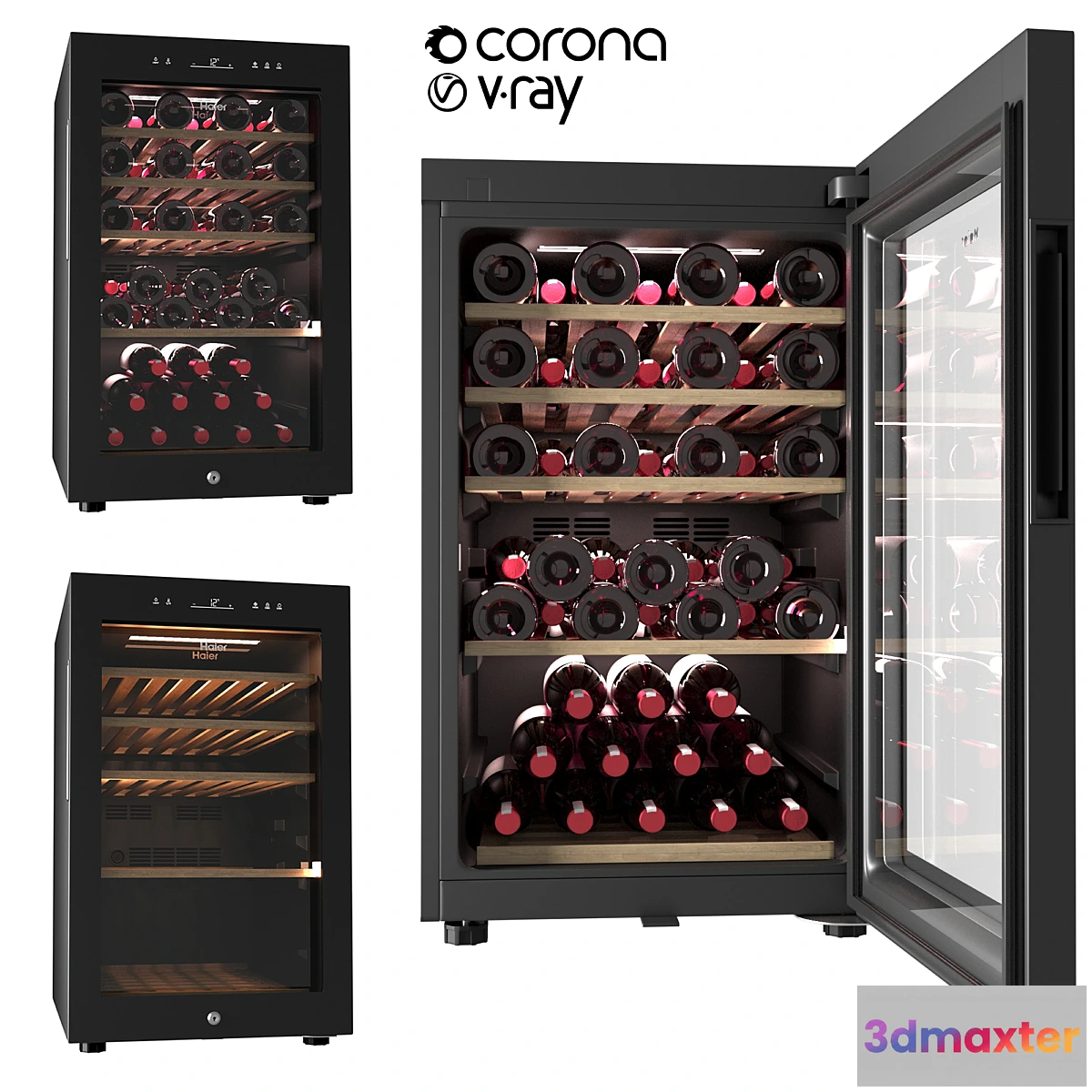 1438978 - Wine cabinet (refrigerator) Haier FWC49GA 3D Max