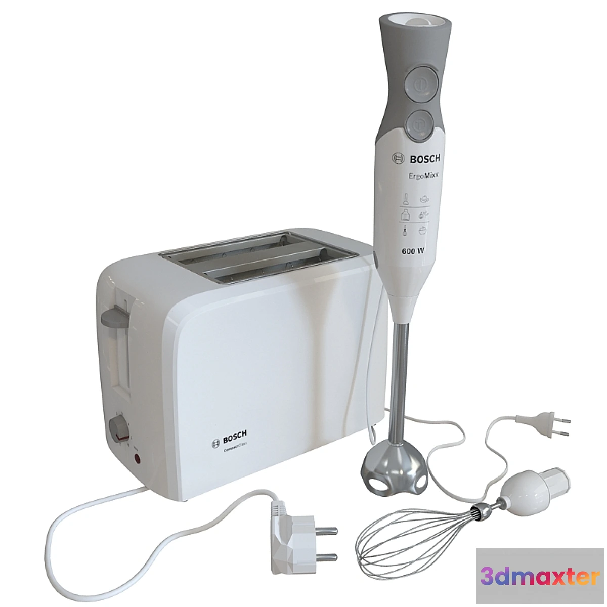 1441272 - Toaster and blender Bosch 3D Max