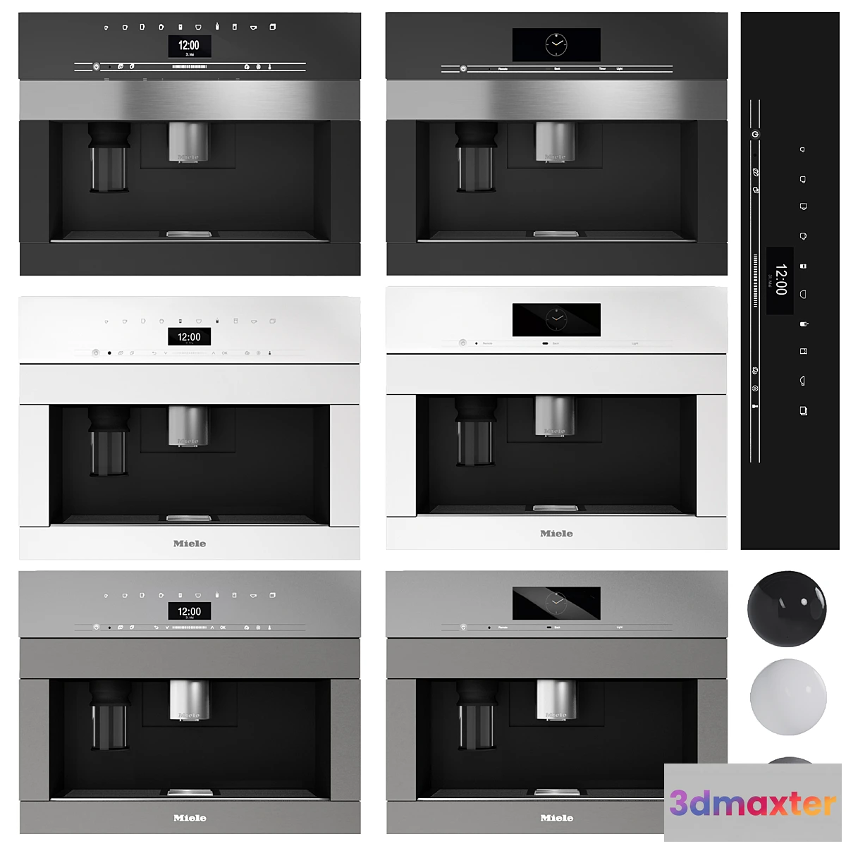 1443258 - miele coffee machine set 3D Max