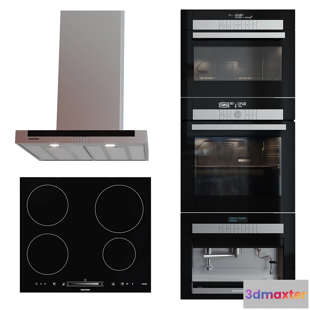 1453746 - Grundig kitchen set 3D Max