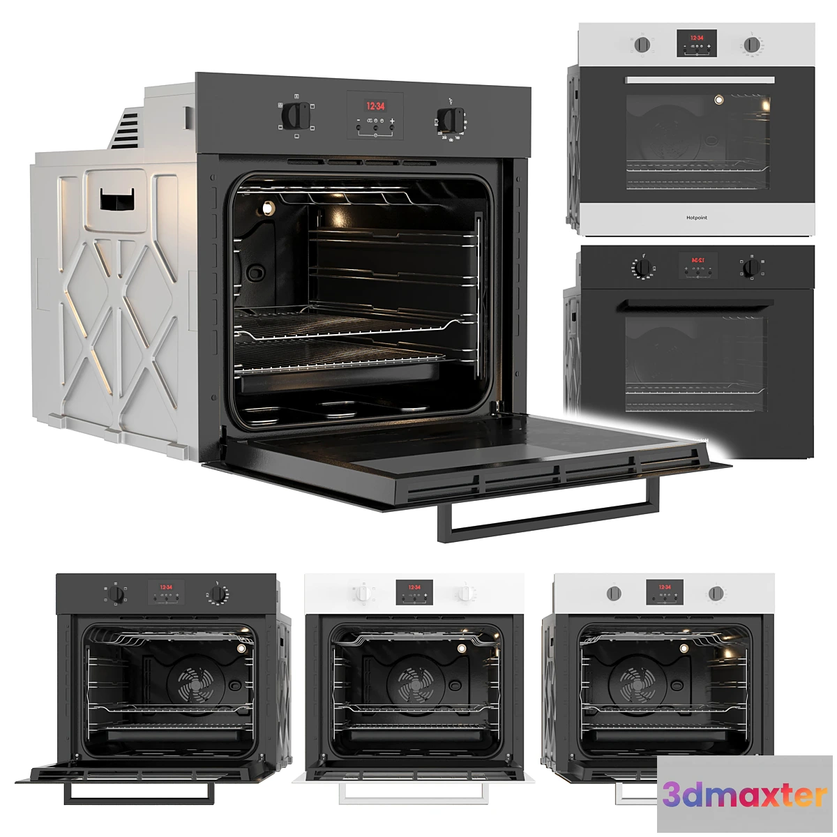 1454548 - Hotpoint oven 3D Max
