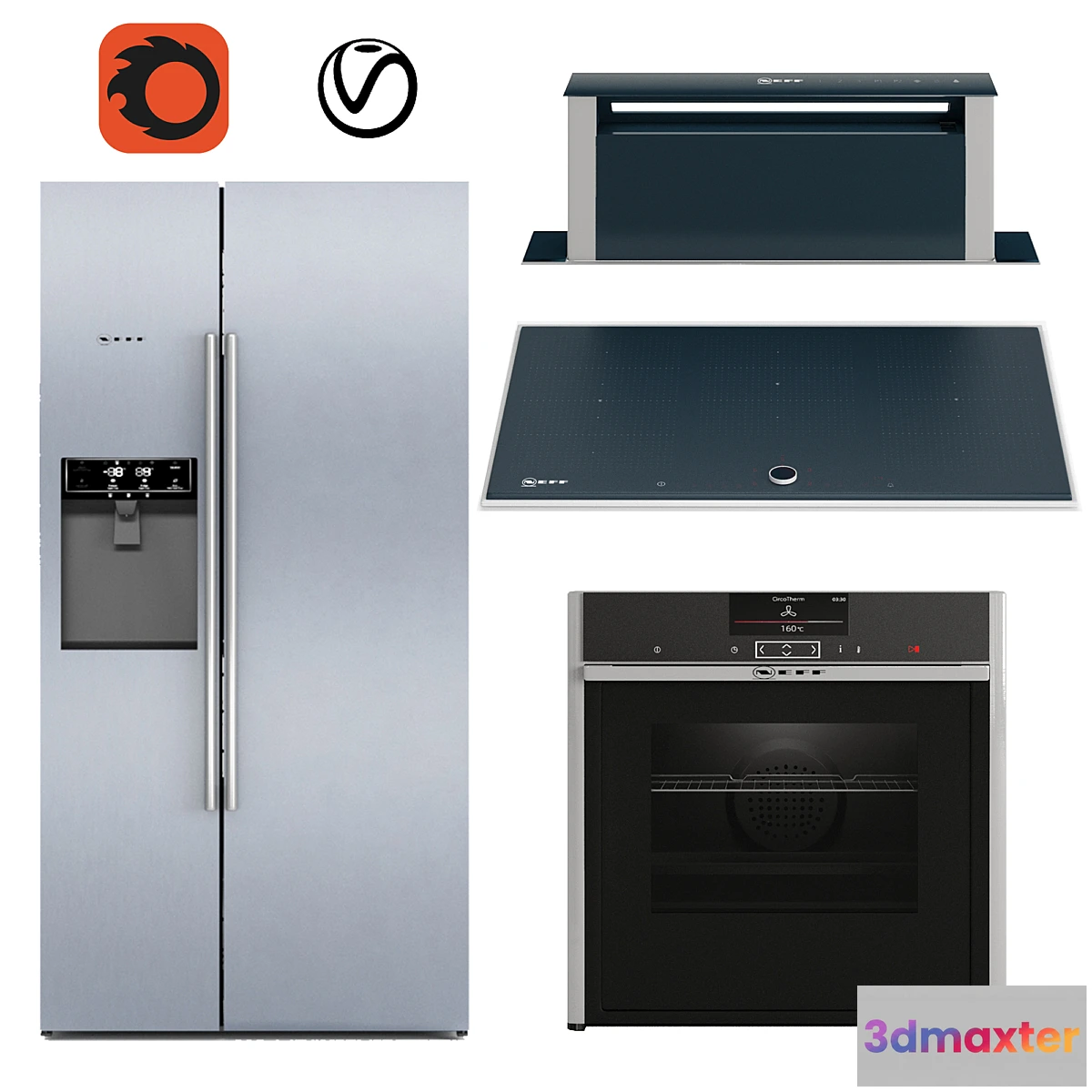 1466408 - Neff Appliance Set 01 3D Max