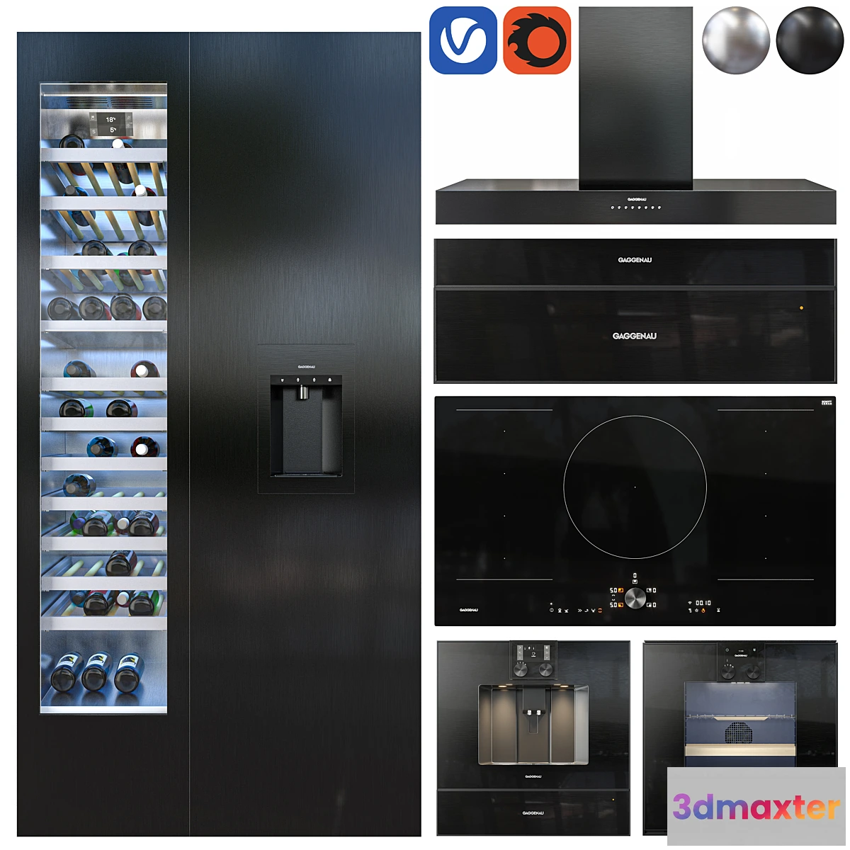 1467572 - gaggenau kitchen appliance 3D Max