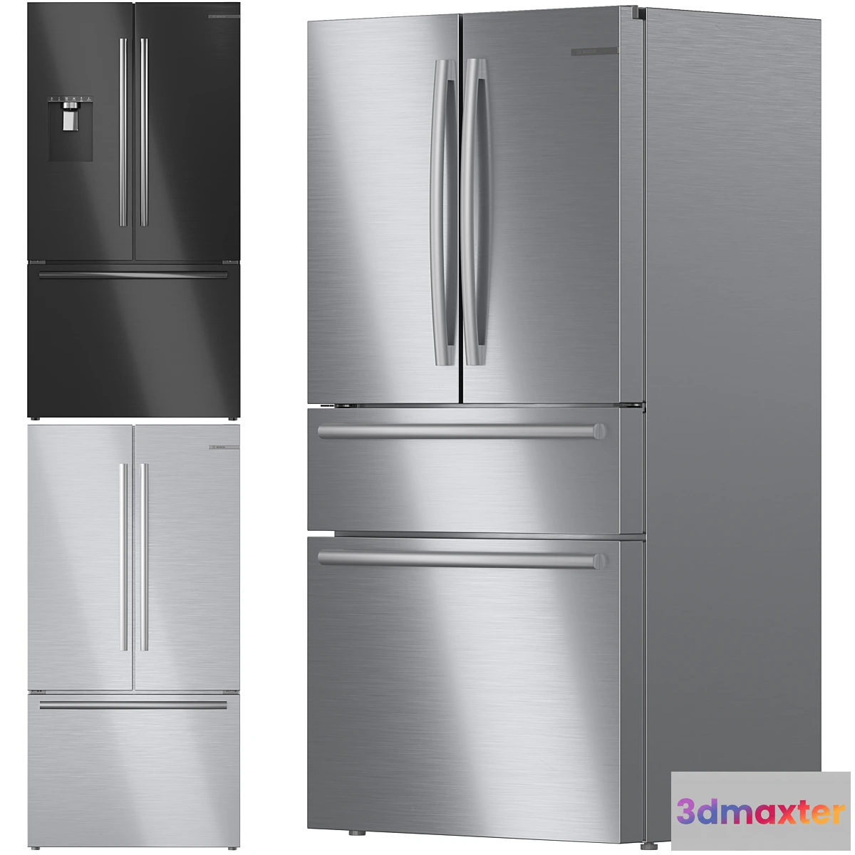 1468792 - Bosch Refrigerator Collection 01 3D Max