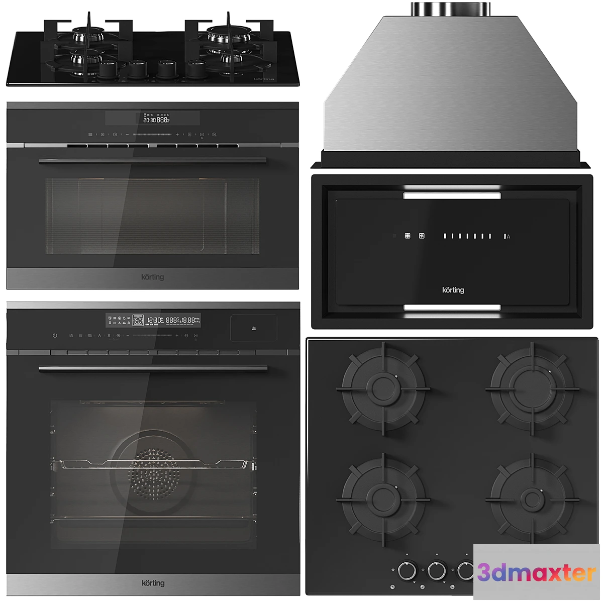 1473852 - Korting collection of appliances 3D Max