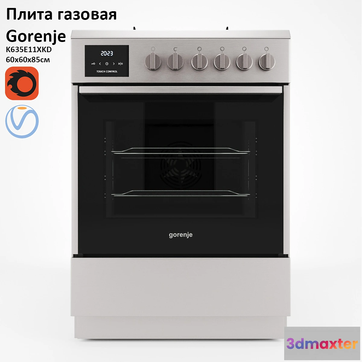 1476078 - Gas stove Gorenje K635E11XKD 3D Max
