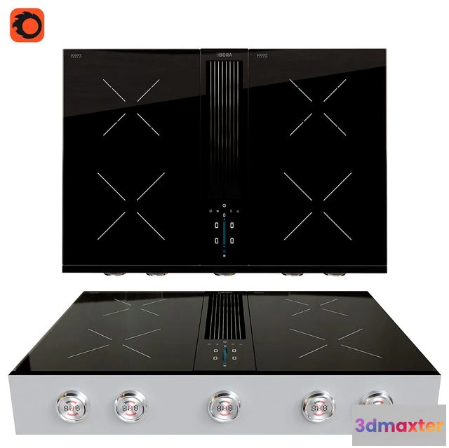 1539753 - BORA Pro cooktop with integrated cooker hood 3D Max