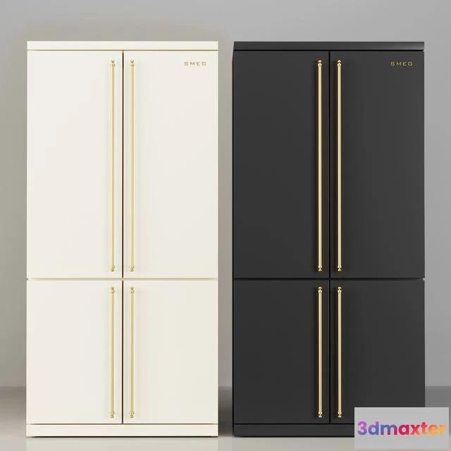 1541035 - Smeg Coloniale Fridge FQ60CPO 3D Max