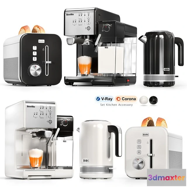 1541527 - Brevills Set Kitchen Accessory 3D Max