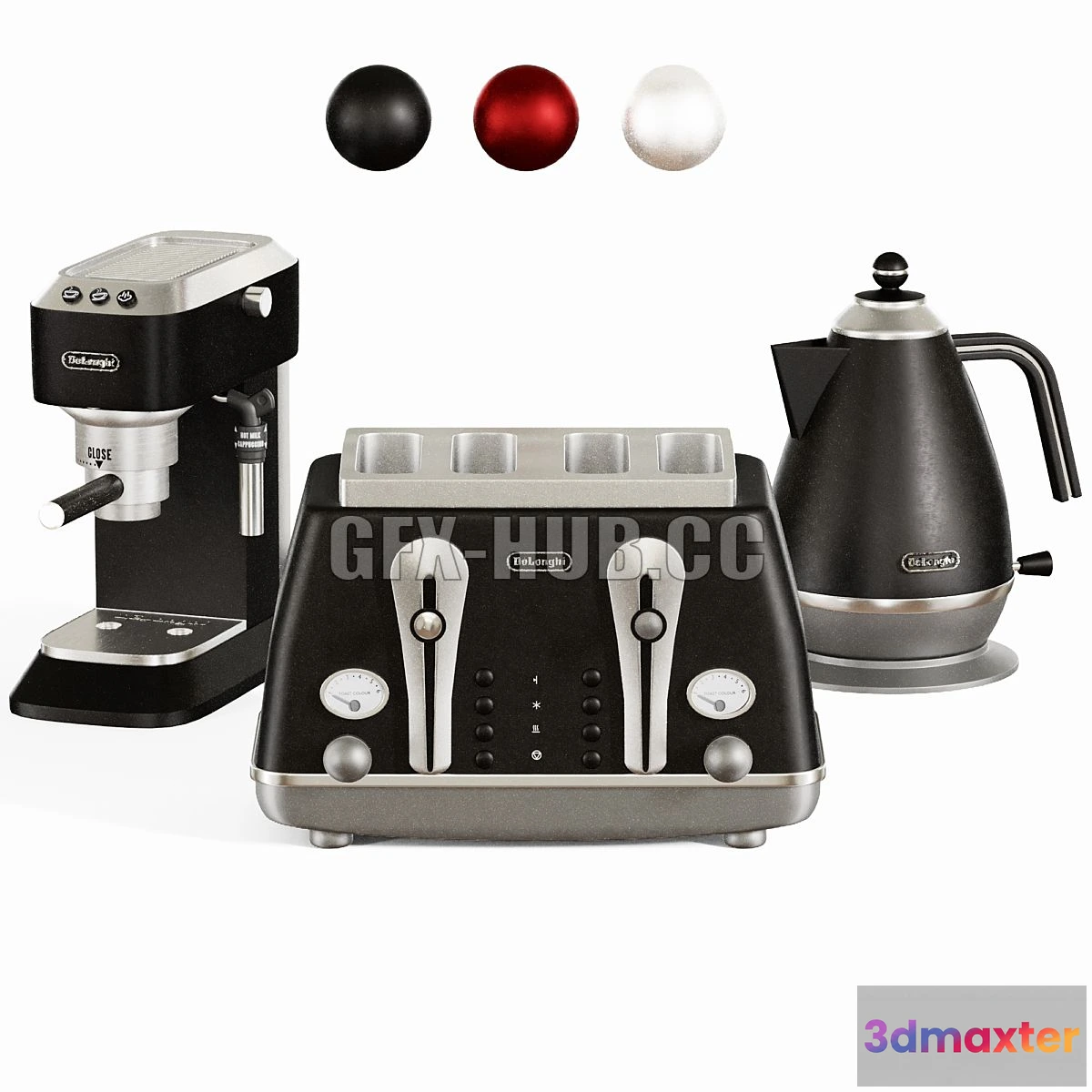 1546523 - Delongi kitchen appliance set 3D Max