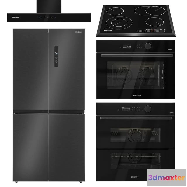 1550197 - Samsung kitchen appliances set 3D Max