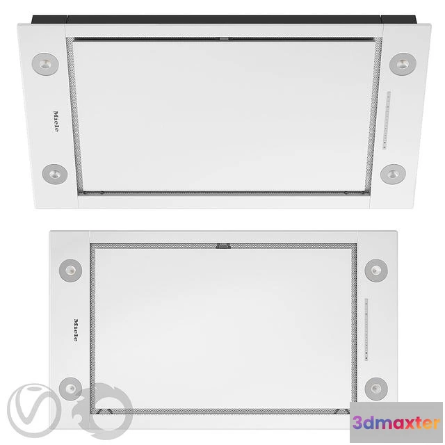 1553431 - MIELE Mortise ceiling hood DA 2808 900 mm white 3D Max