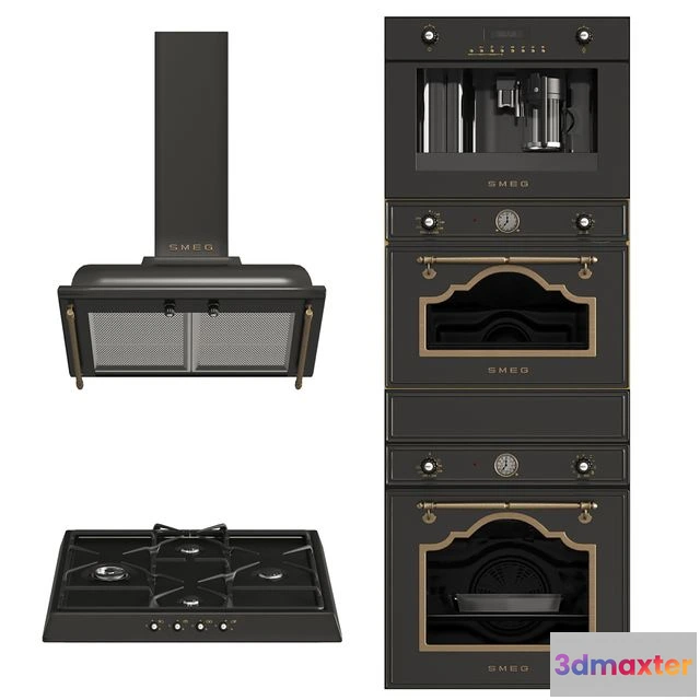 1556563 - Smeg Cortina Black 3D Max