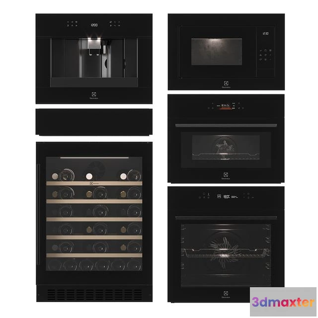 1557045 - Electrolux kitchen appliances set 01 3D Max