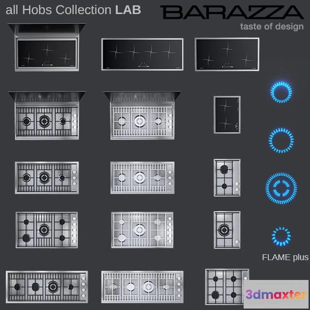 1557355 - hob by Barazza - full LAB Collection 3D Max