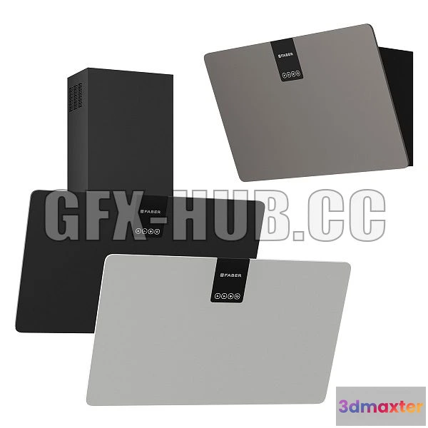 1557797 - SOFT EDGE FABER Wall Hood 3D Max