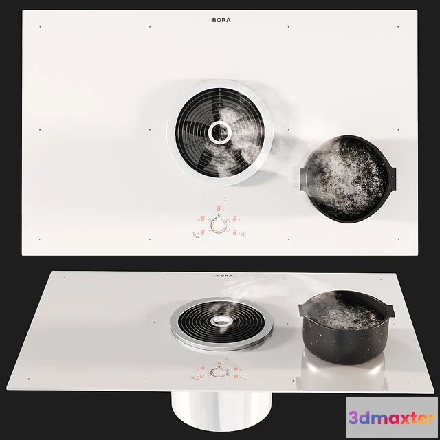 1560436 - BORA BFIU Hob White 3D Max