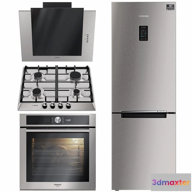 1563045 - Hood oven refrigerator hob. Samsung. Bosch 3D Max