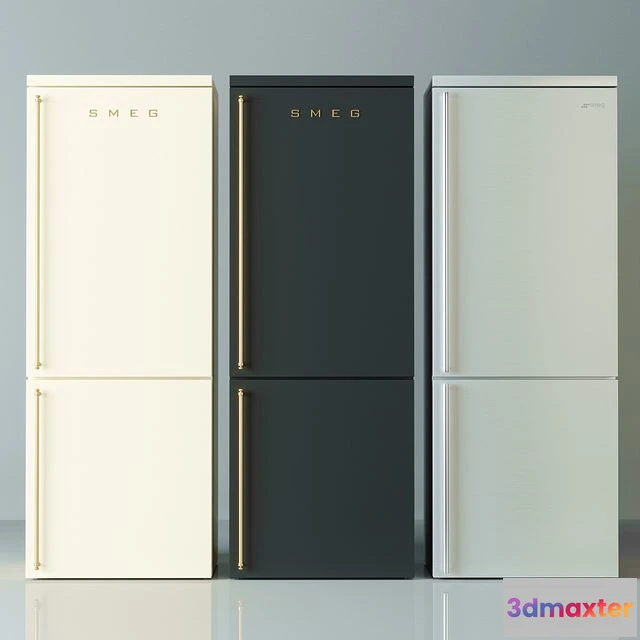 1563359 - Refrigerator Smeg Coloniale 3D Max