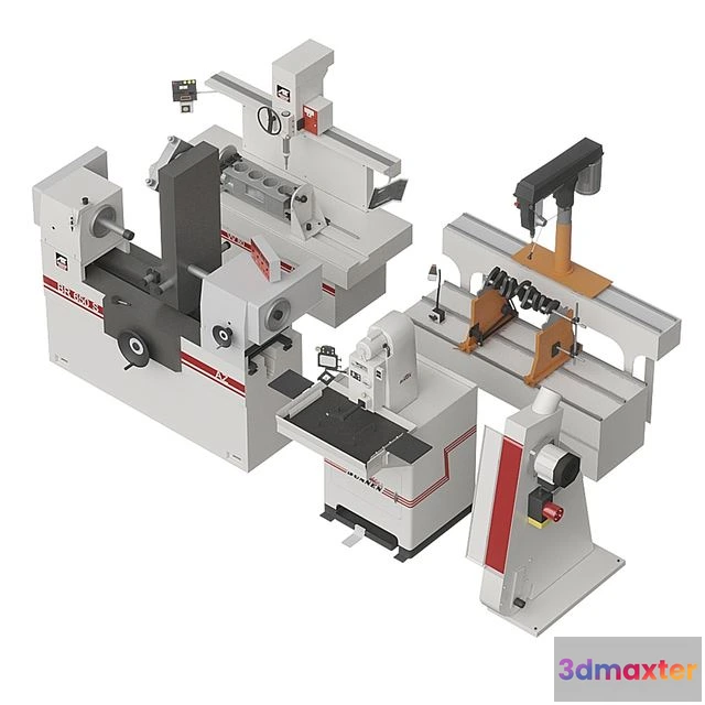 1564255 - Set of machines 3D Max