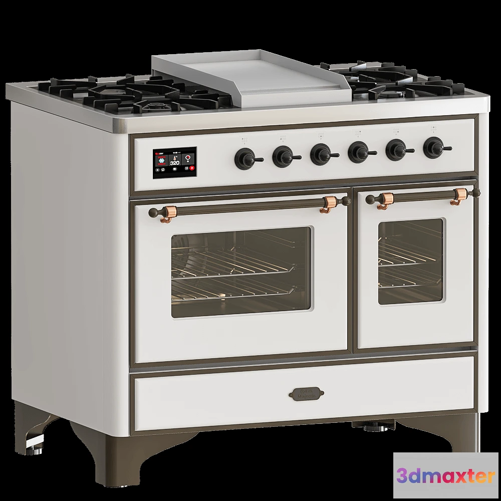 1645434 - ILVE  - Kitchen with double electric oven UMD10FDNS3 3D Max