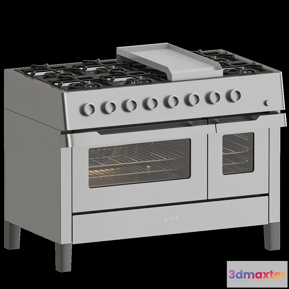 1645440 - ILVE  - Kitchen with double electric oven PD10W 3D Max