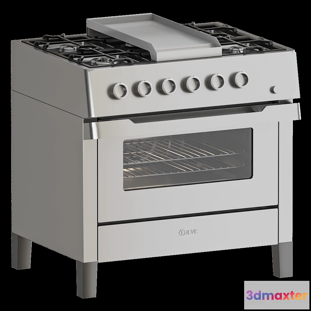 1645446 - ILVE  - Double oven range cooker PD09W 3D Max