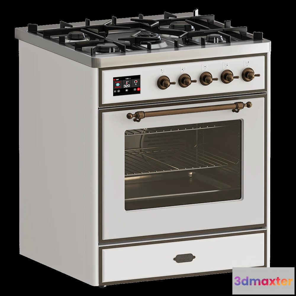 1645448 - ILVE  - Kitchen with electric oven M30DNS3 3D Max