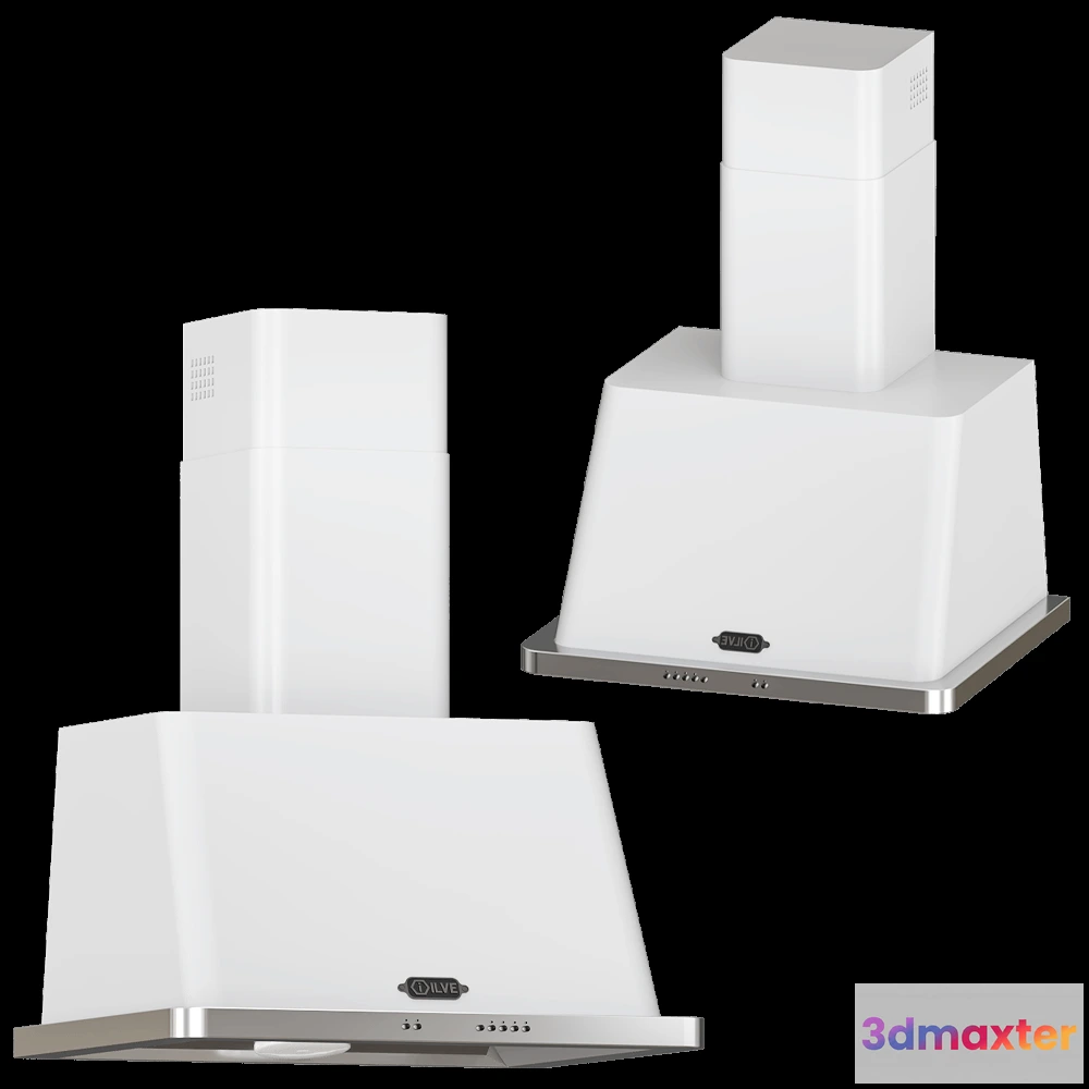 1645458 - ILVE  - Wall mounted extractor hood UAM76 3D Max