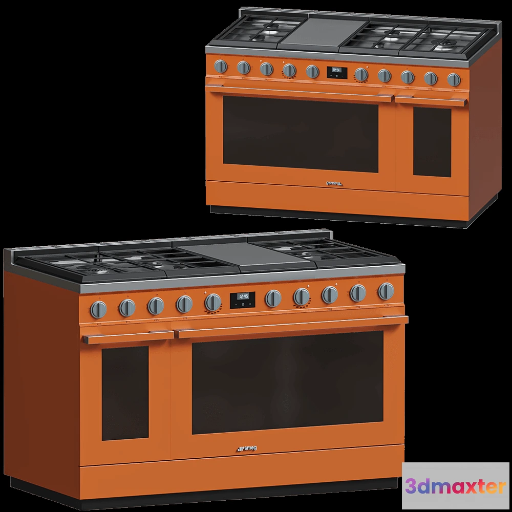 1645484 - Smeg - Gas Range Portofino CPF48UGMOR 3D Max