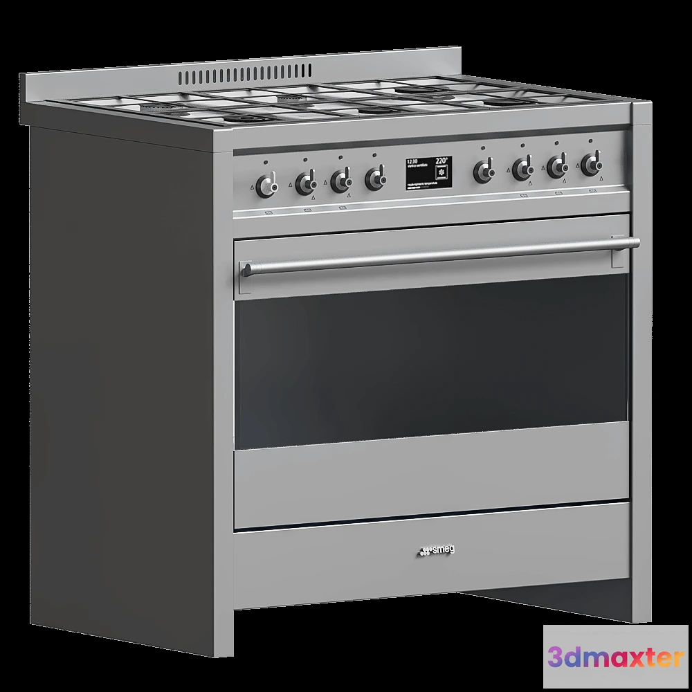 1645510 - Smeg - Cooker with gas Hob 3D Max