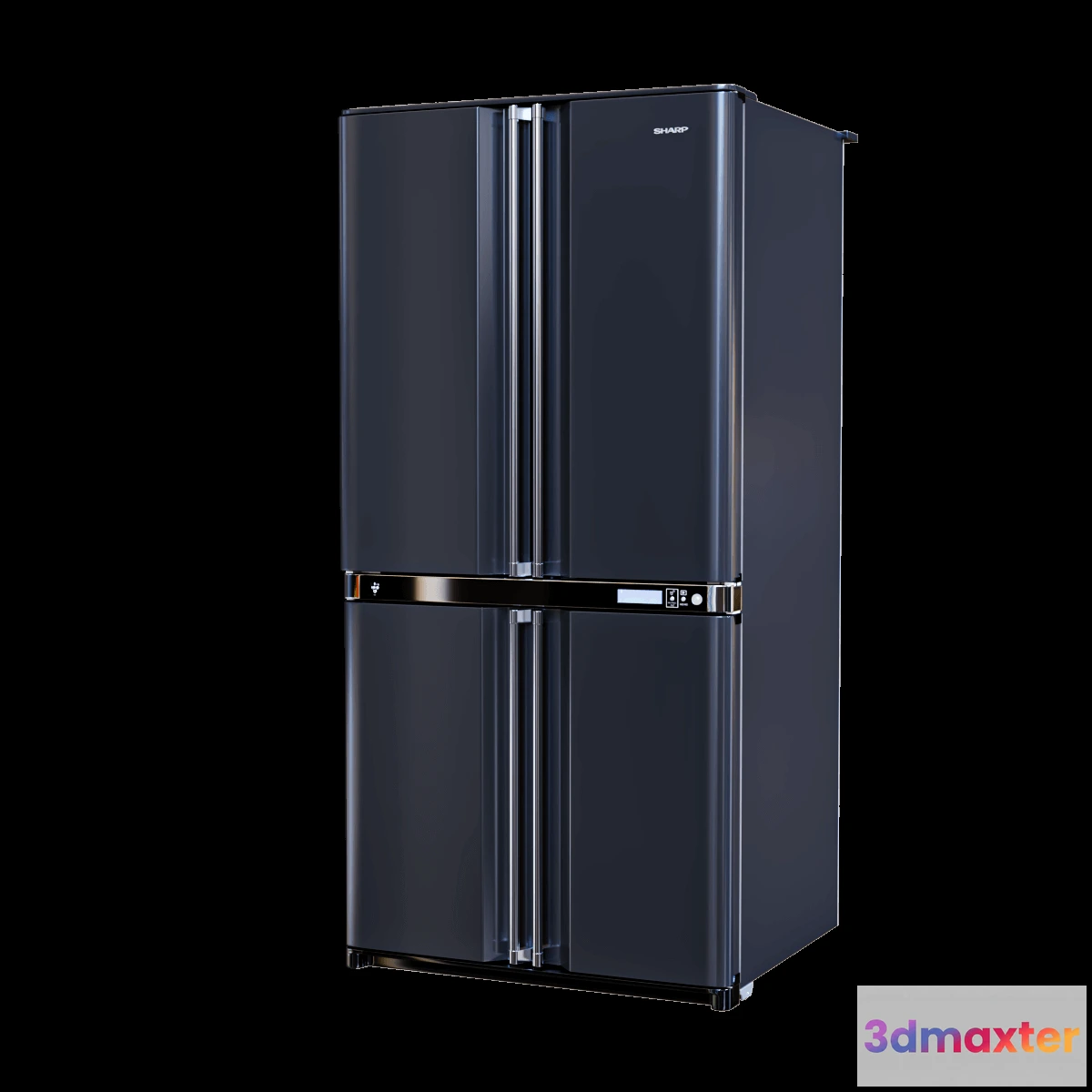 1645588 - kitchen - Refrigerator SJF96 SP 3D Max