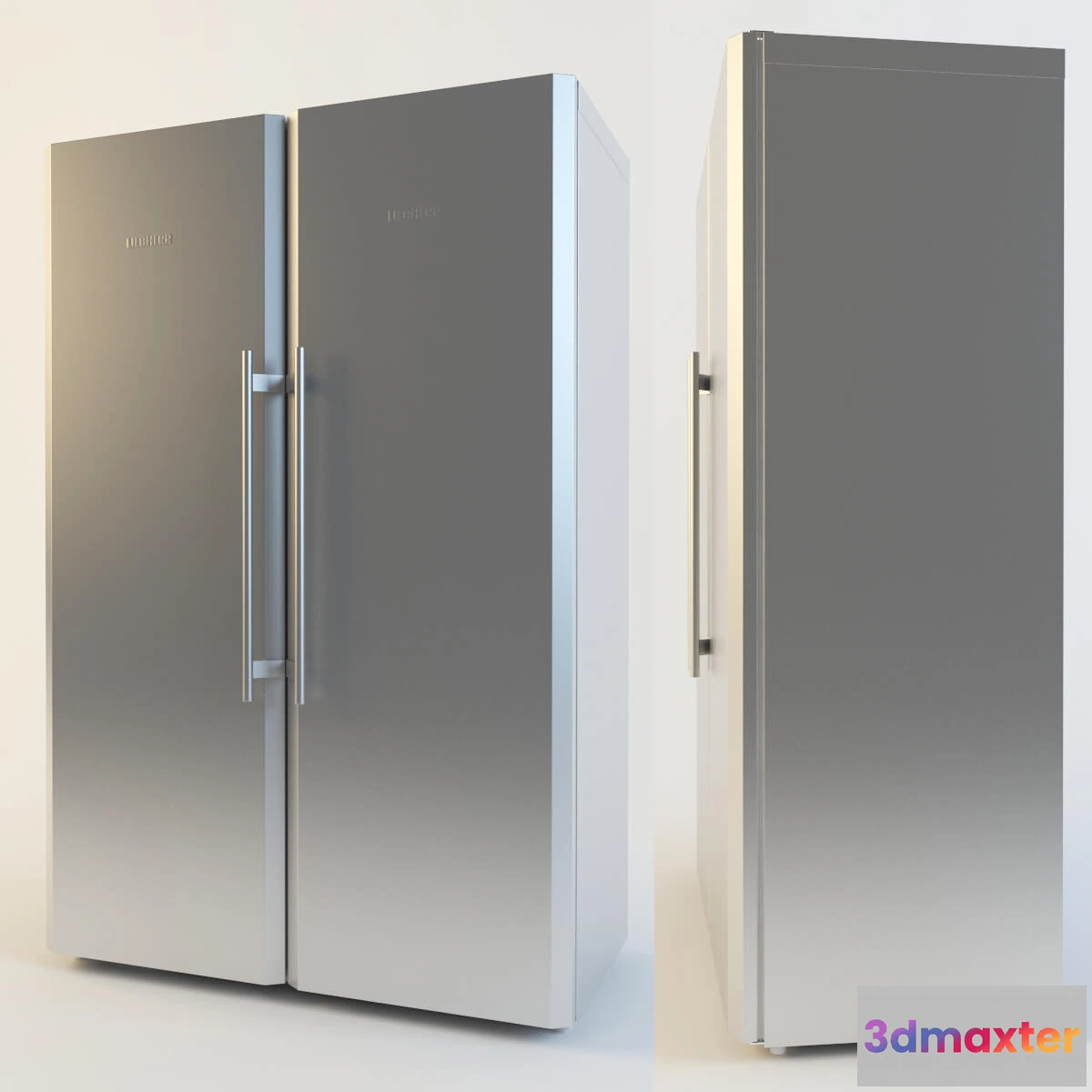 1645636 - kitchen - Refrigerator Liebherr SBSesf 3D Max