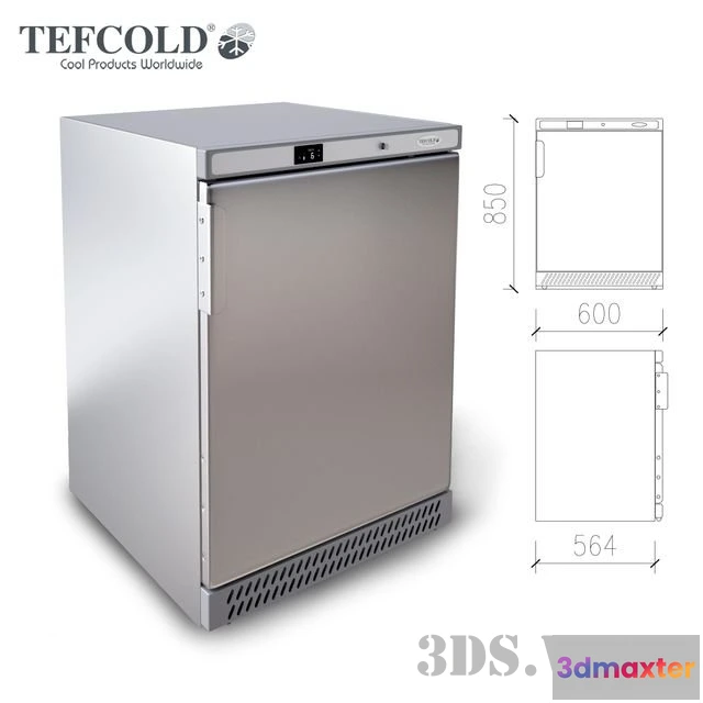 1645656 - kitchen - Refrigerated Tefcold - UR200S 3D Max
