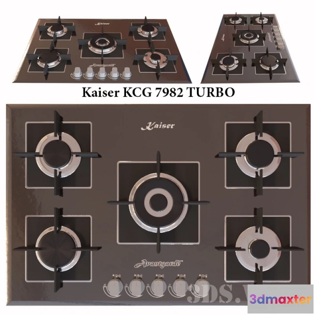 1645700 - kitchen - Hob Kaiser KCG 7982 Turbo 3D Max