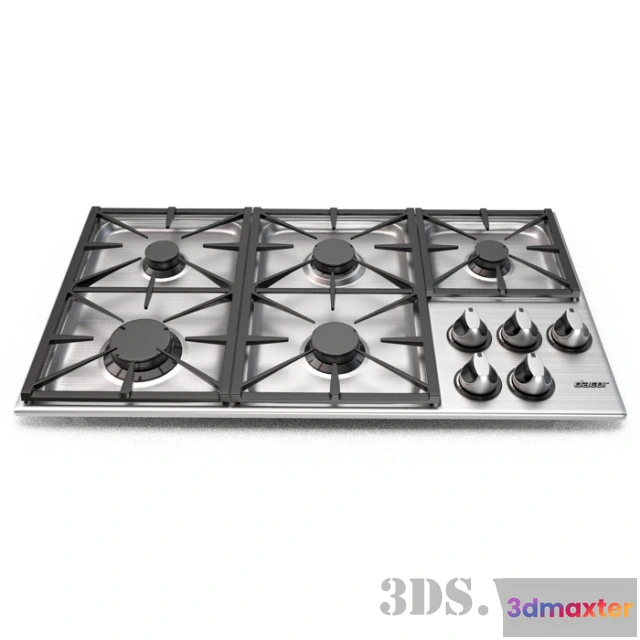 1645732 - kitchen - Dacor Renaissance built-in gas hob 3D Max