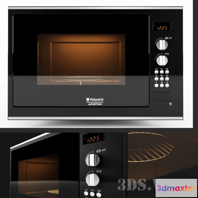 1645802 - kitchen - Microwave ovens HOTPOINT  ARISTON 3D Max