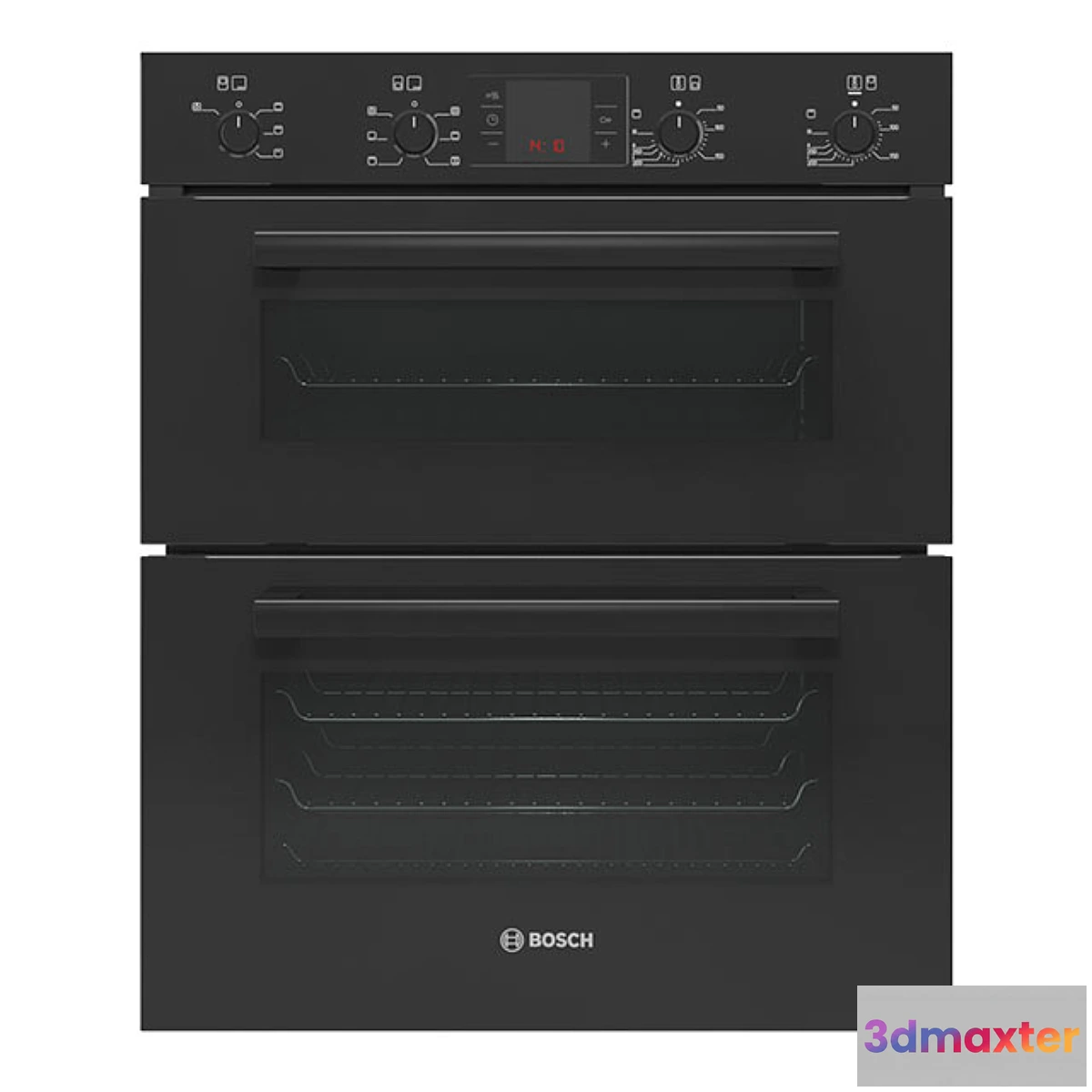 564031 - Bosch Serie 4 HBN43B260B Double Black Oven
