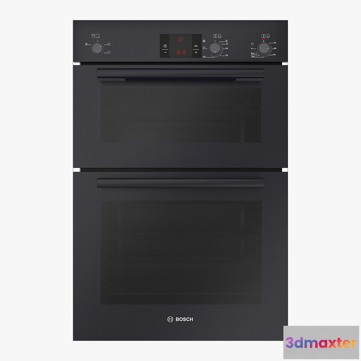 564067 - Bosch built-in double hot air oven HBM13B261B black HBM13B261B Serie 6