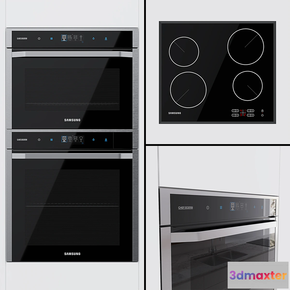 564103 - Samsung Chef Collection - oven NV73J9770RS compact oven NQ50J9530BS and hob C61R1AAMST