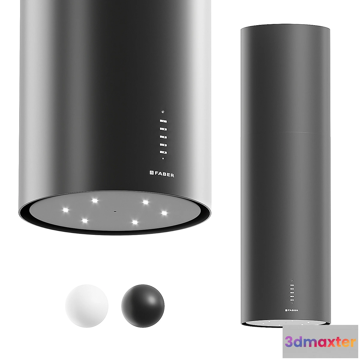 617020 - Cooker hood Faber CYLINDRA ISOLA GLOSS PLUS