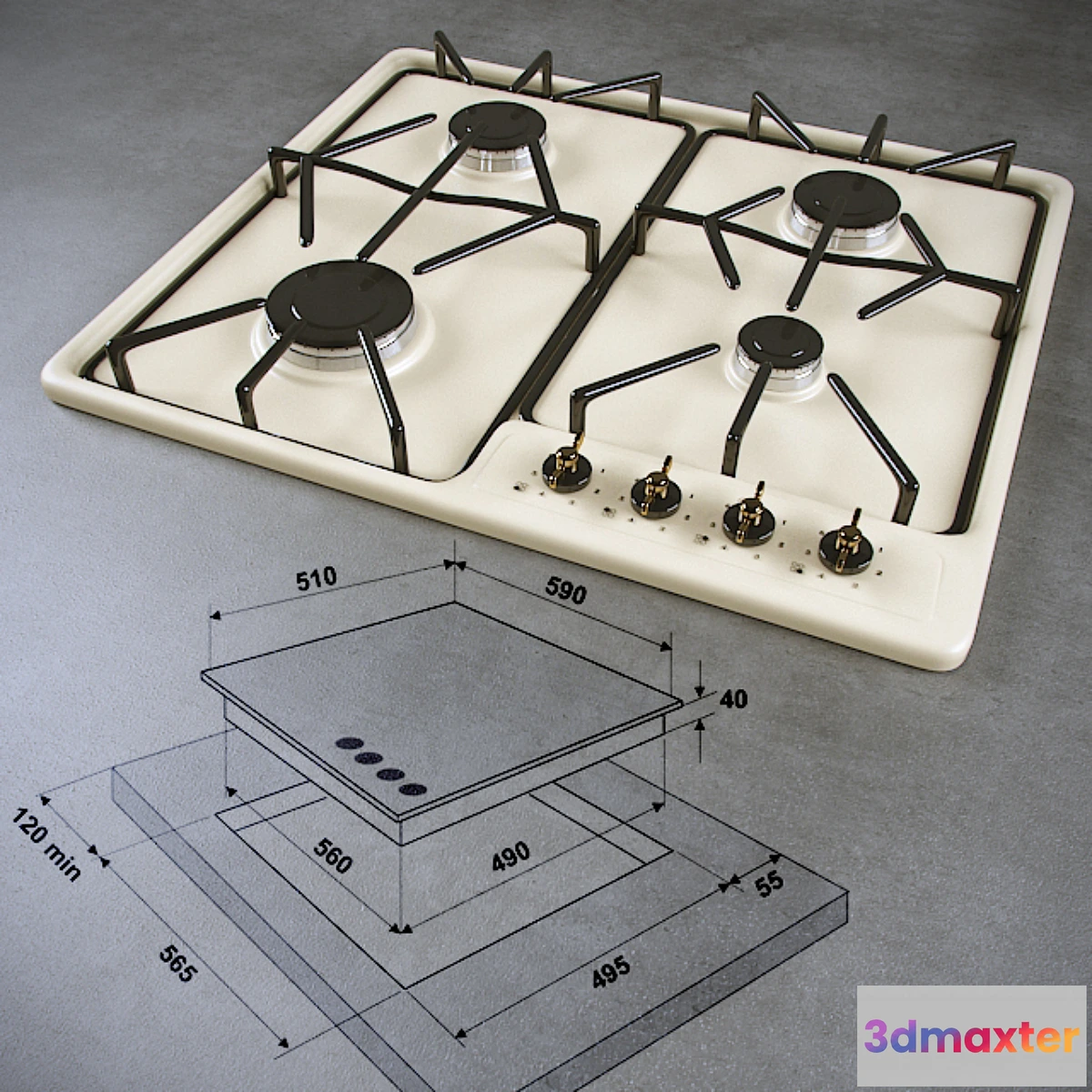 631463 - Fornelli PGA 60 GRAZIA