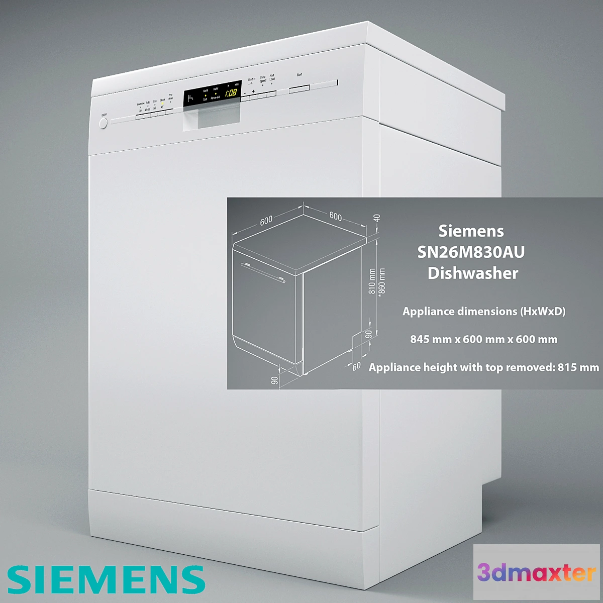 643385 - SN26M830AU SIEMENS speedMatic Dishwasher