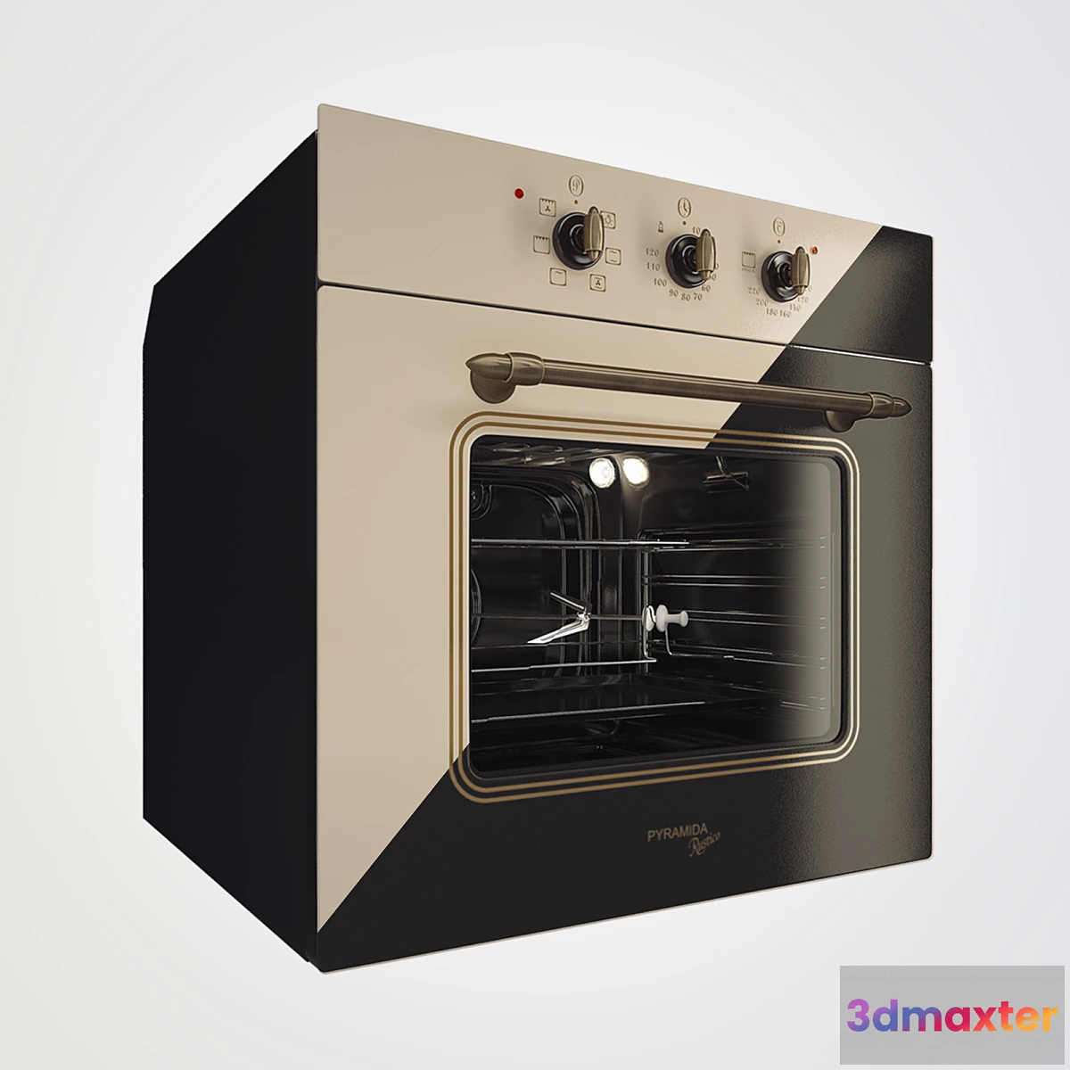 647279 - The oven Pyramida f 64 ivory Rustico
