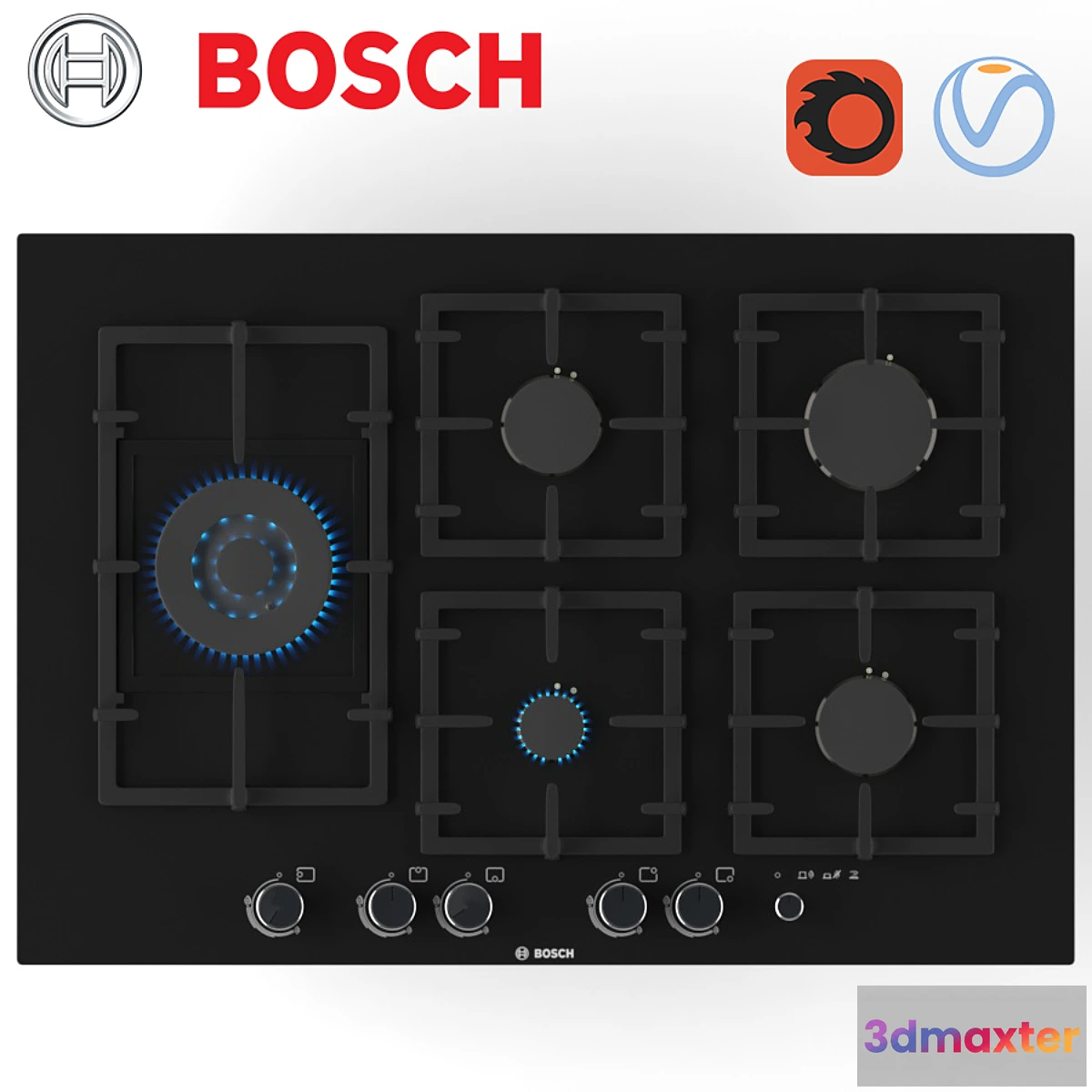 666593 - Built-in gas cooktop Bosch PPS816M91E