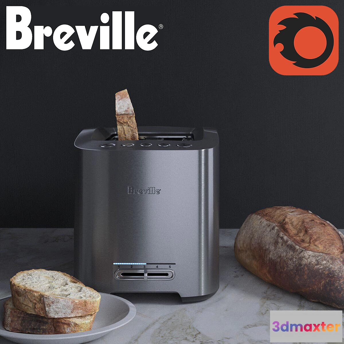 668371 - Toaster “Breville” with some bread