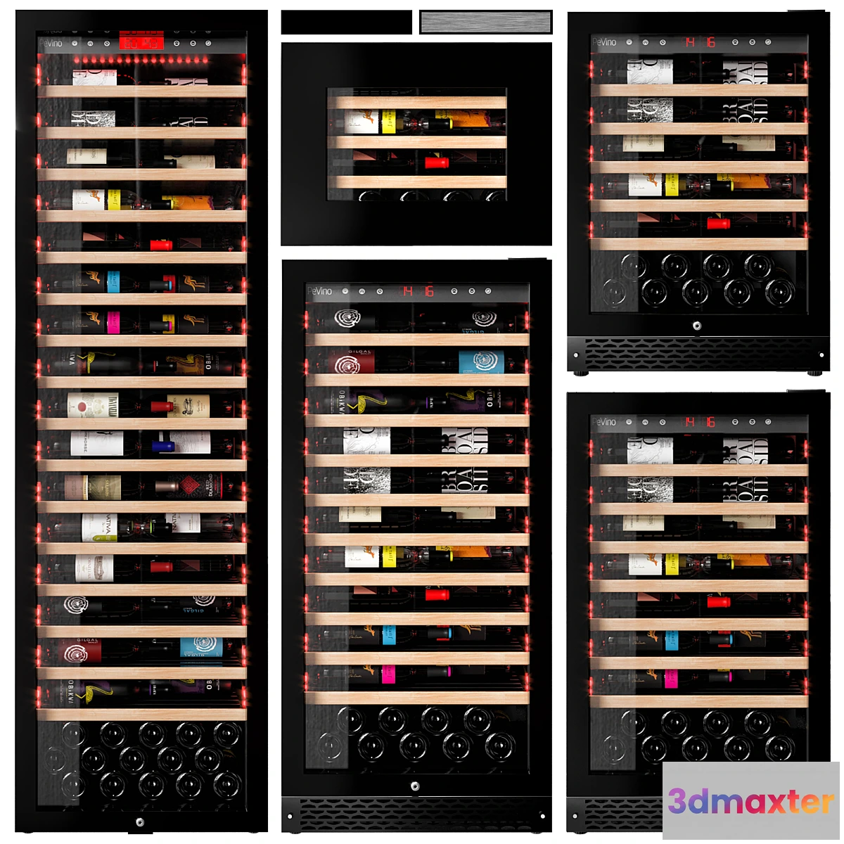 711694 - Pevino Wine fridge set